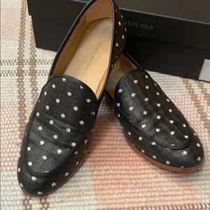 Banana Republic Demi print polka dot loafers